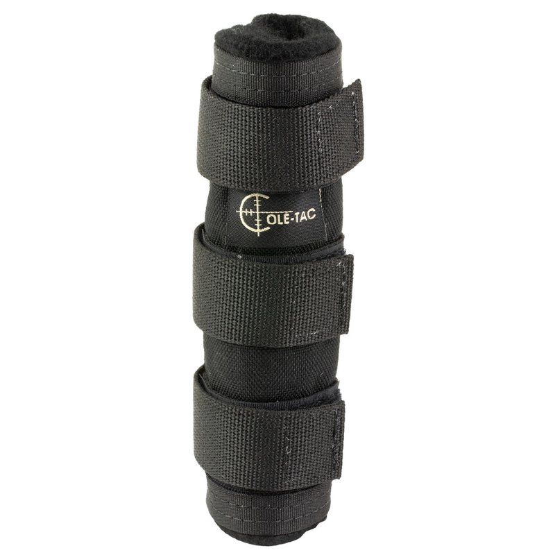 Cole-TAC Metal Python Suppressor Cover 6in Black Fit 1-2in