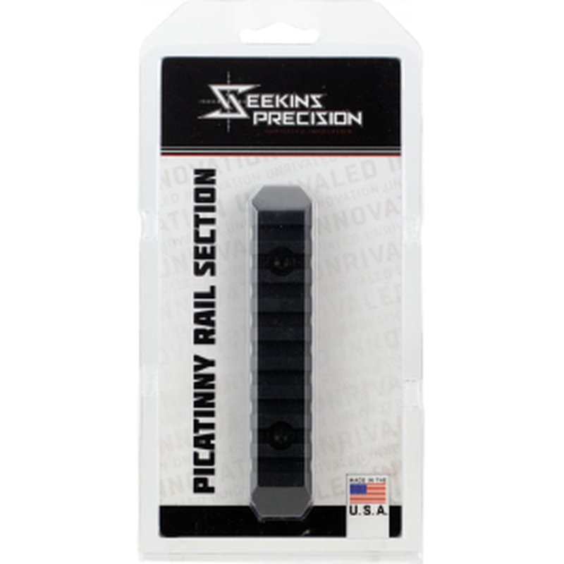 Seekins Precision M-LOK 9-Slot Picatinny Rail Aluminum Black 6061-T6 Hardcoat Anodized