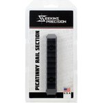 Seekins Precision M-LOK 9-Slot Picatinny Rail Aluminum Black 6061-T6 Hardcoat Anodized