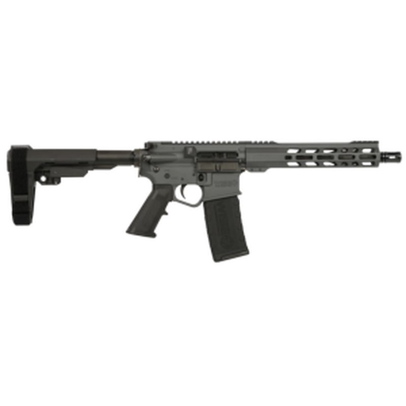 Wise Arms WA-15B 10.5-556-SBA3-SG Semi-Auto Pistol, 5.56 NATO/.223 Rem, 10.5" Barrel, 30+1, Billet Aluminum, SBA3 Brace, Grey Cerakote.
