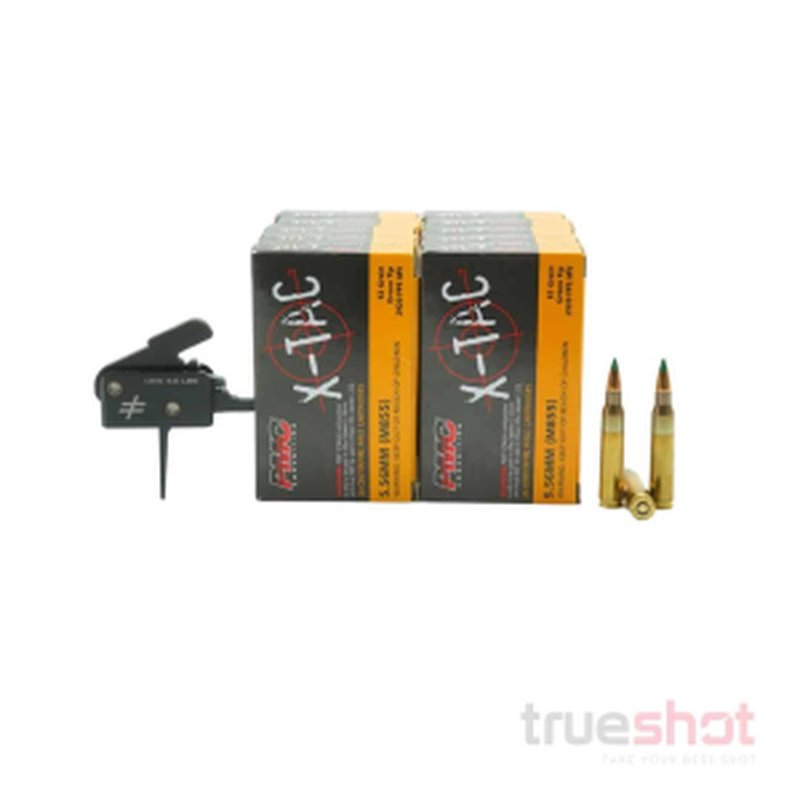 Blackout Defense Zero 3 lb Single Stage Flat AR-15 Trigger with 200 Rounds Ammo