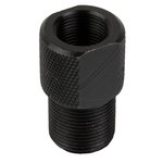 GrovTec Thread Adapter Converter 1/2-28 to 5/8-24 Black Oxide Knurled Steel GTHM197