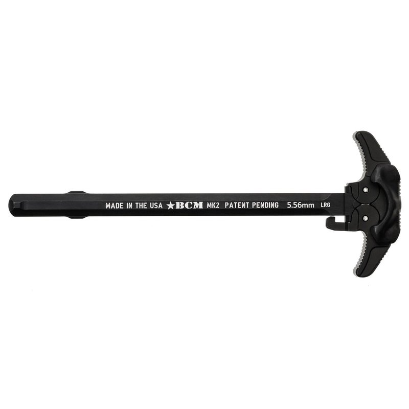 BCM Ambidextrous MK2 Large Latch Charging Handle, Black - Easy Operation with Superior Control