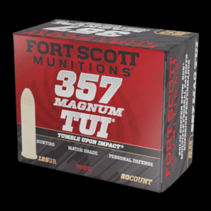 Fort Scott Ammunition 357-Magnum 125gr Tumble Upon Impact SCS Ammunition