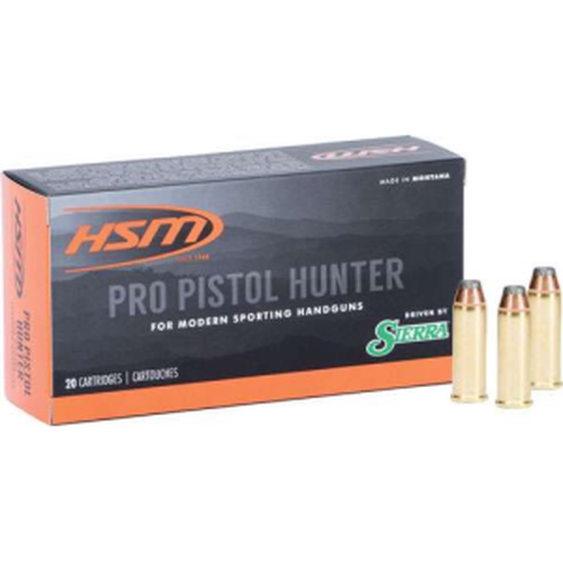 HSM Pro Pistol 45 Colt LC 300gr Jacketed Soft Point Ammunition