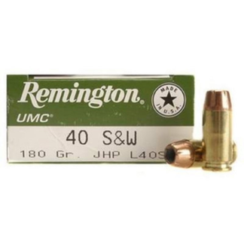 Remington L40SW2 40 S&W Ammunition 180 Grain JHP