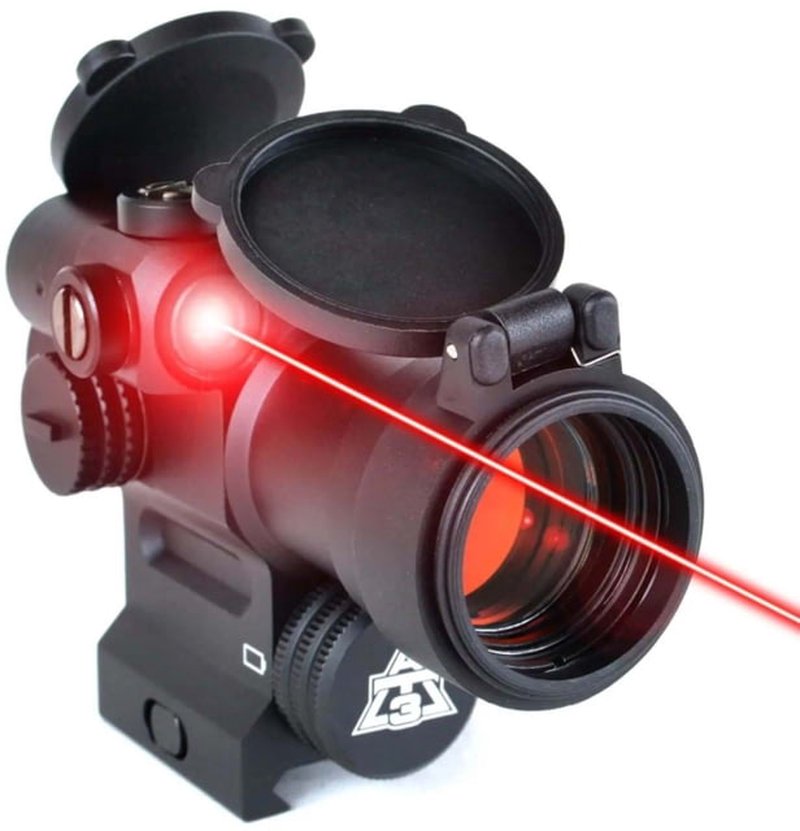 AT3 Tactical LEOS Red Dot Sight with Integrated Laser Sight & RisER