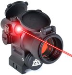 AT3 Tactical LEOS Red Dot Sight with Integrated Laser Sight & RisER