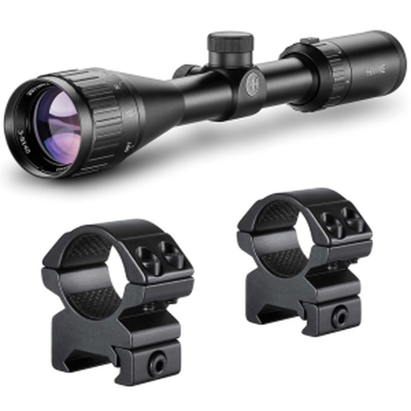 Hawke Vantage 3-9x40 AO Riflescope with Matchmount 1in 2pc Double Screw Mounts