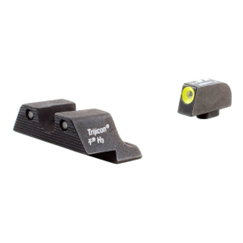 Trijicon HD Tritium Night Handgun Sight Set for Glock Standard Frame (Yellow)
