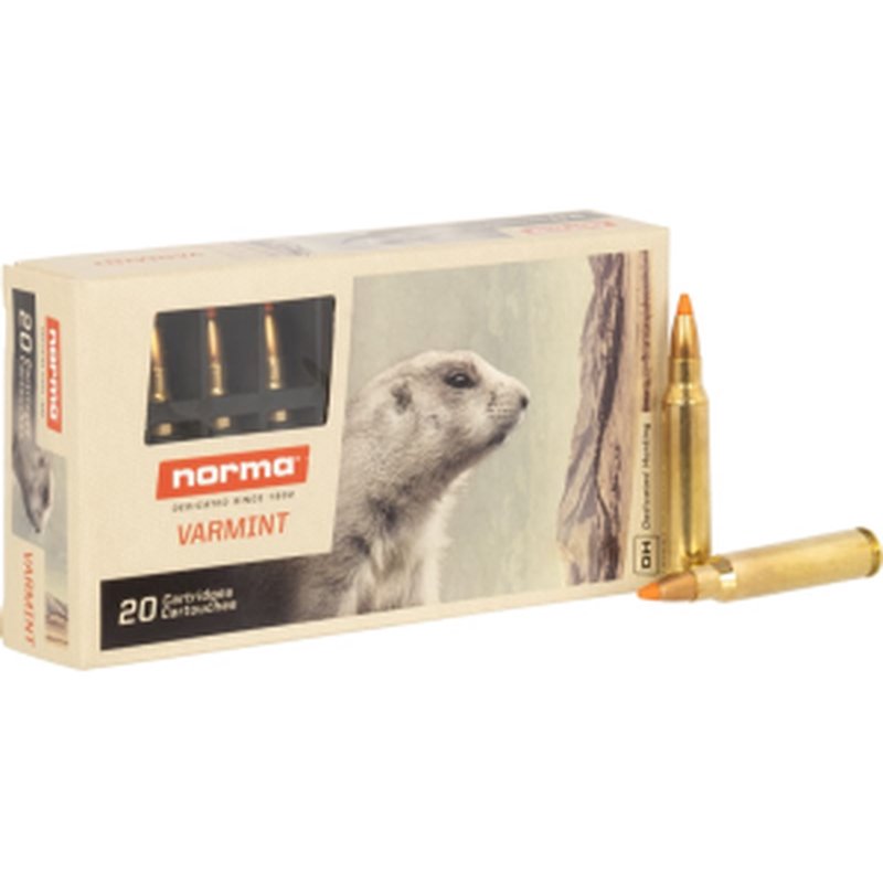 Norma 20157352 Dedicated Hunting Varmint .223 Rem 55gr Polymer Tip Ammunition