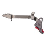 Overwatch Glock Gen 1-4 9/40/357 TAC Trigger - Gun Metal Gray/Red