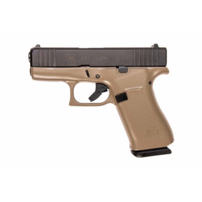 Glock G43X FS 9mm Frame Black/FDE 10-Round