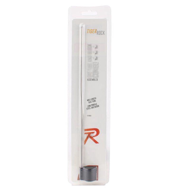 Tiger Rock .750 Low Profile Micro Gas Block and Sliver Mid Length Gas Tube, Assembled (GTM, GB01-B)