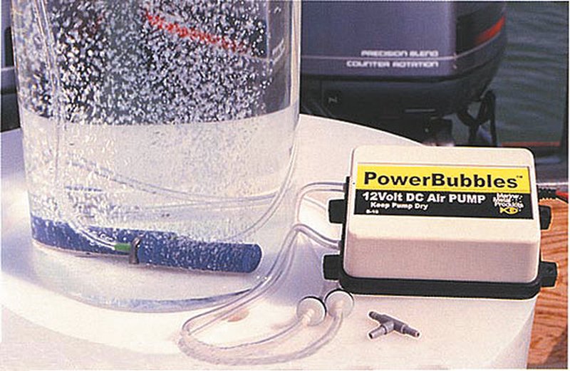 Marine Metal Power Bubbles B-15 Livewell Aeration System Twin Bellows Pump