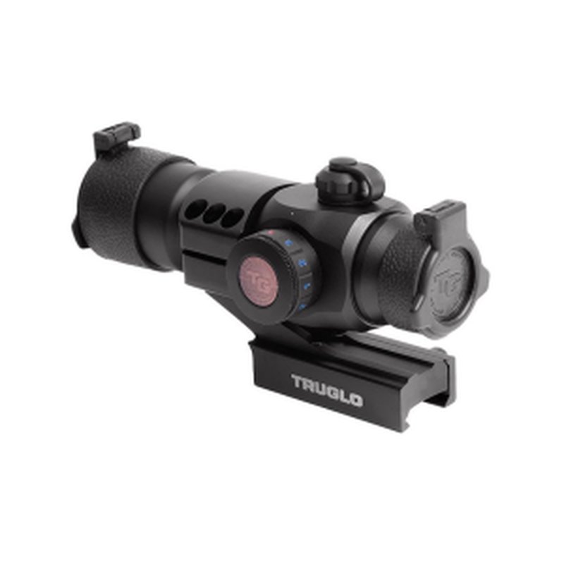 Truglo Triton Red Dot Sight 30mm 1x 5 MOA Tri-Color Dot (Red/Green/Blue) with Weaver-Style Mount