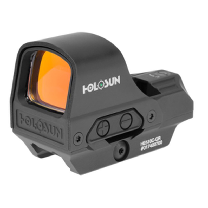 Holosun HE510C-GR Green Dot Solar Failsafe Open Reflex Multi-Reticle 2 MOA 65 MOA Circle