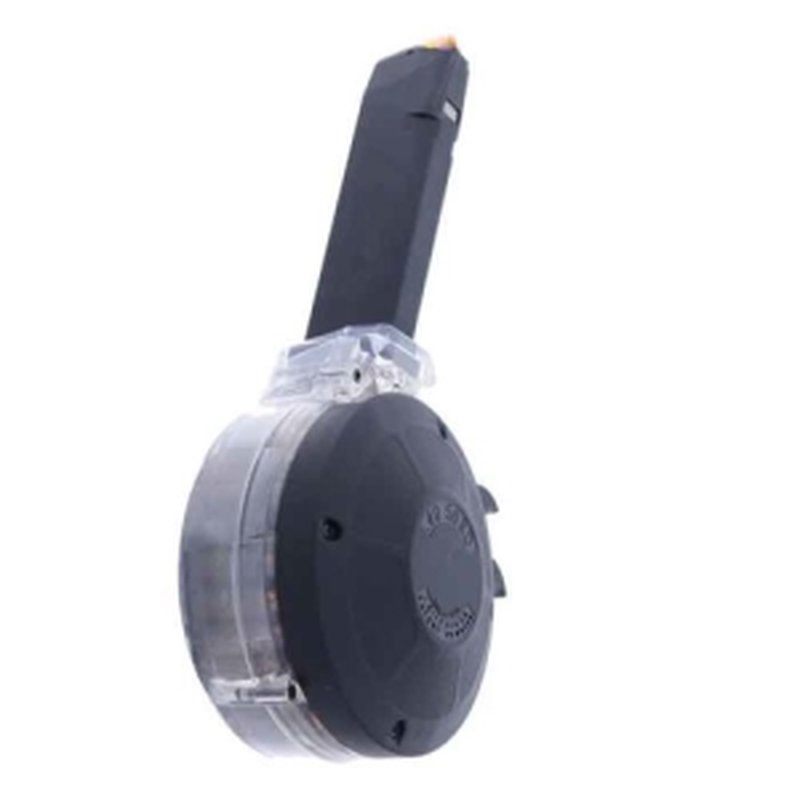KCI USA Glock 22/23/27 .40 S&W Drum Magazine 50rd Black (MZ028)
