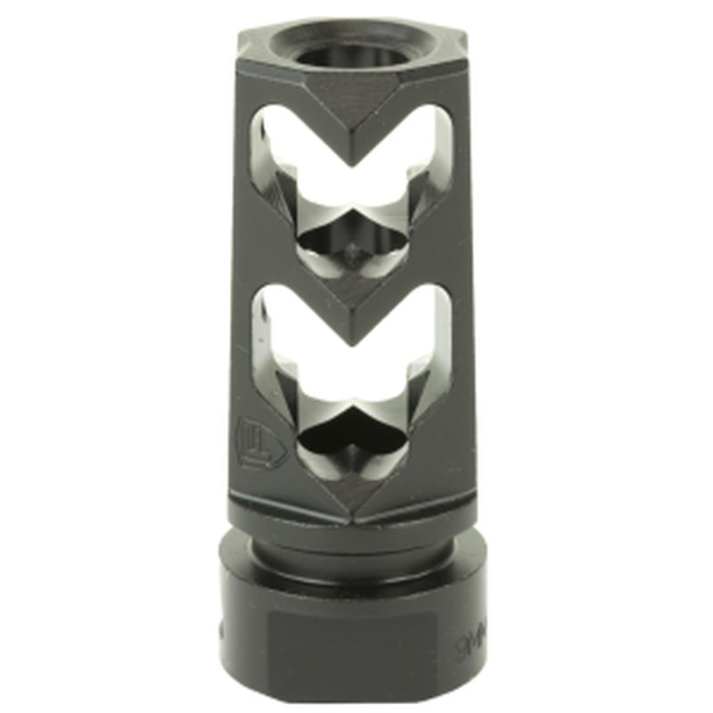 Fortis Manufacturing 9mm Muzzle Brake 1/2x36 Black Finish 9MM-MB-BLK-36