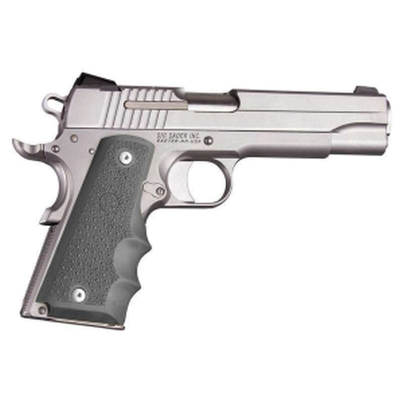 Hogue Govt Rubber Grip OverMolded Slate Grey with Finger Grooves