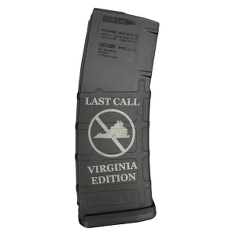 BattleHawk Armory BHA Custom Lasered Last Call Virginia Edition PMAG Gen M2 MOE AR-15 Magazine 30rd