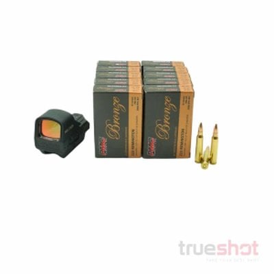 Holosun 510C Rifle Green Dot Sight Bundle with 200 Rounds of PMC Ammo