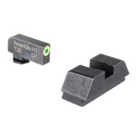 Ameriglo Sight Set - Front/Rear Green/Flat Black Sights