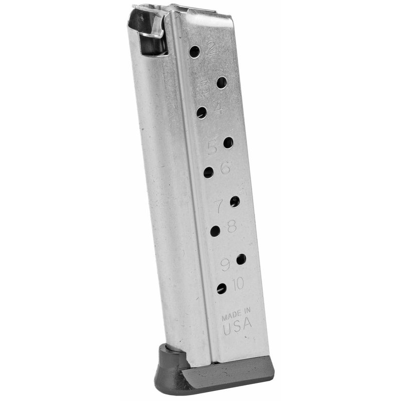 Ruger SR1911 Competition Magazine 9mm Luger 10-Round Stainless Detachable