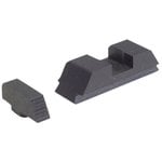 AmeriGlo Defoor Tactical Iron Sights GT-505 Serrated Front Flat Black Rear for Glock