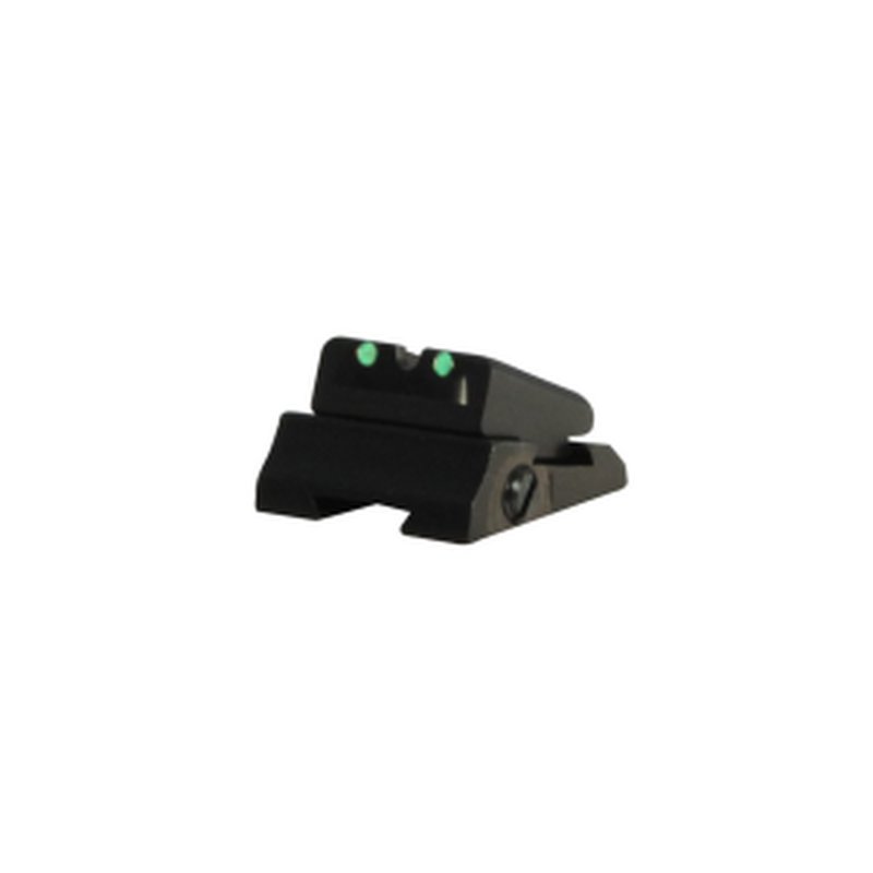 Williams Gun Sight Rifle Adjustable Fiber Optic 1/4 WGOS Rear Sight Green