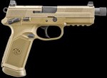 FN FNX Handgun .45 ACP 5.3 Inch Barrel Optic Ready Flat Dark Earth