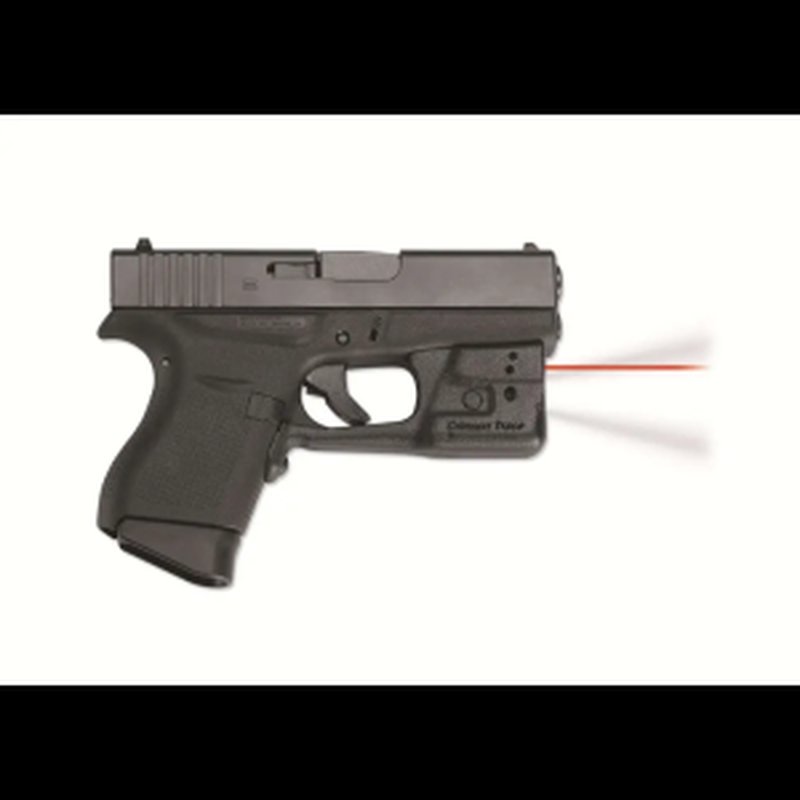 Crimson Trace Laserguard Pro Weaponlight Red Laser Glock 42 43 Black