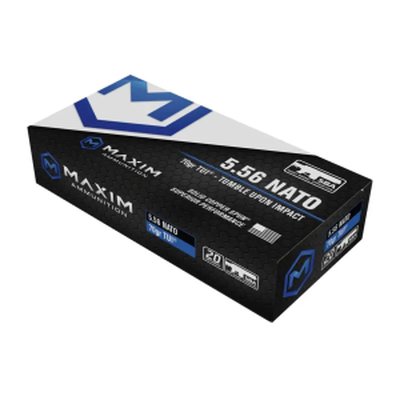 Maxim MXM-49002 5.56 NATO 70gr TUI SBA 20/25 Ammunition