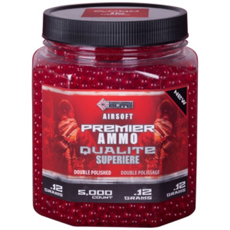 Crosman Premier 0.12g Translucent Red Premium BBs 5000 ct ASP512
