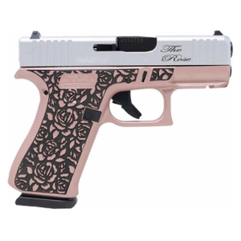 Glock G43X MOS 9mm 3.41" 10rd Pistol - Rose Gold Cerakote