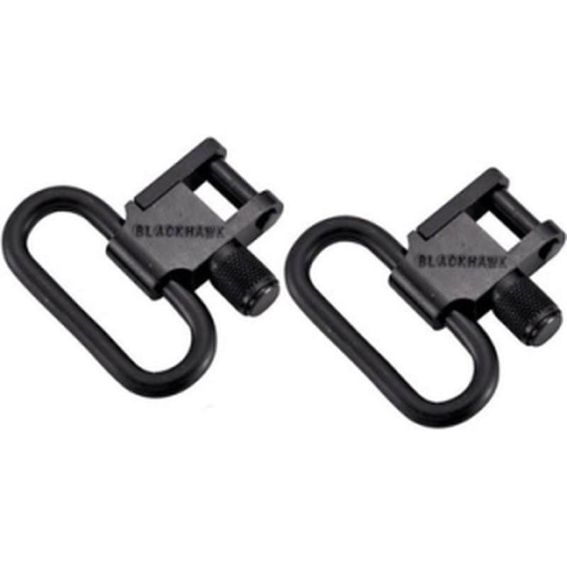 Blackhawk Lok-Down Sling Swivel Set 1-Inch Blued Steel (70SW07BK)