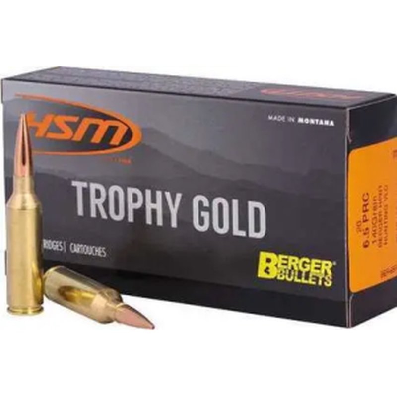 HSM TG 6.5 PRC 140gr Berger Match Hunt VLD Ammunition