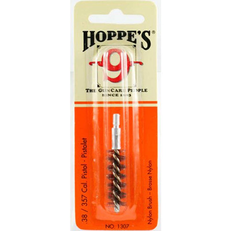 Hoppe's HOP1307 nylon bore brush .38/.357 pistol multi-directional scrub