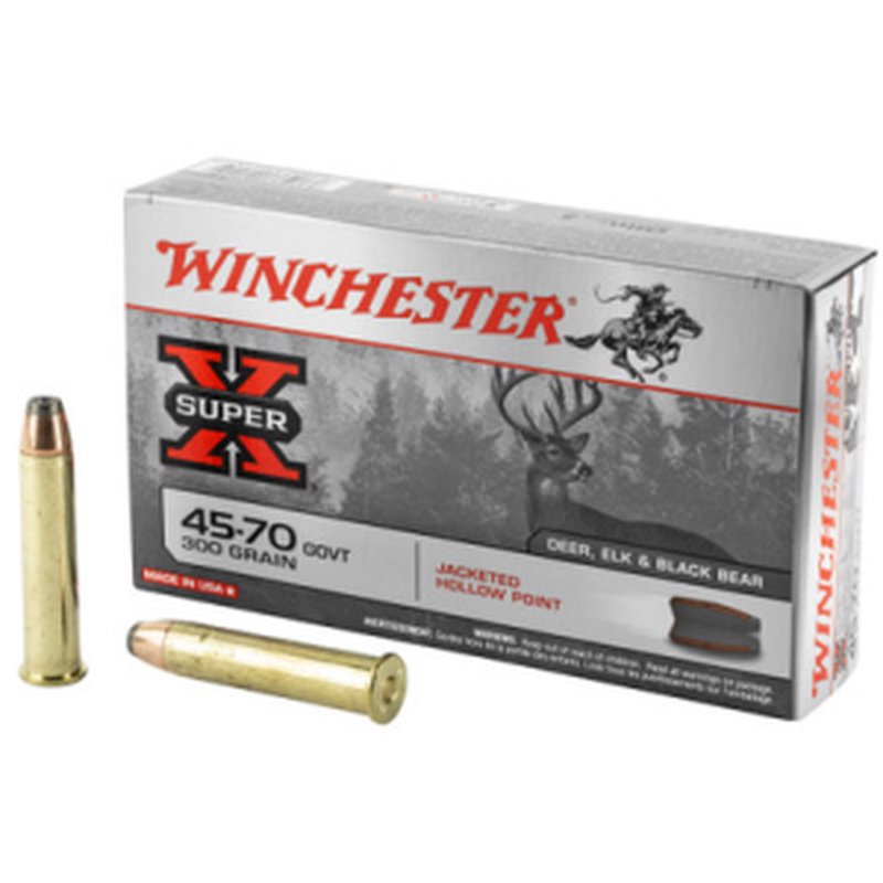 Winchester Super-X .45-70 JHP 300 Grain 20-Round Ammo (X4570H)