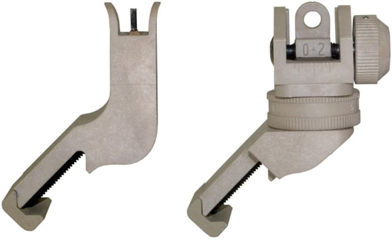 Kexuan Front & Rear 45 Degree Offset Backup Polymer Sights