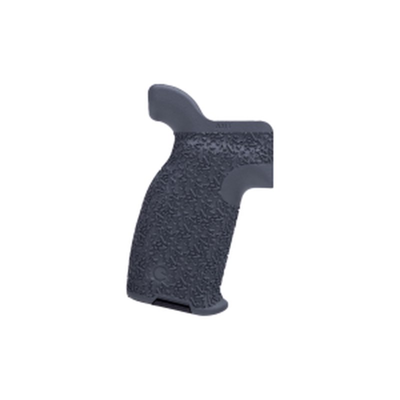 Emissary Development Compact AR-15 Axle Grip - Aggressive Texture - Grey