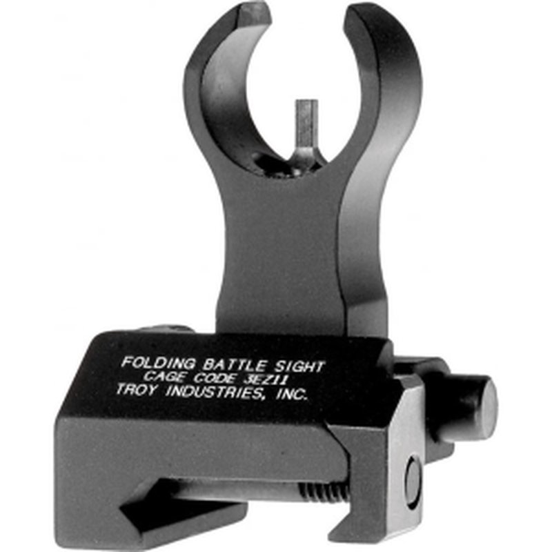 Troy Ind FBSFHBT00 Battle Sight Front Folding HK AR-15/M4/M16 Aluminum Black