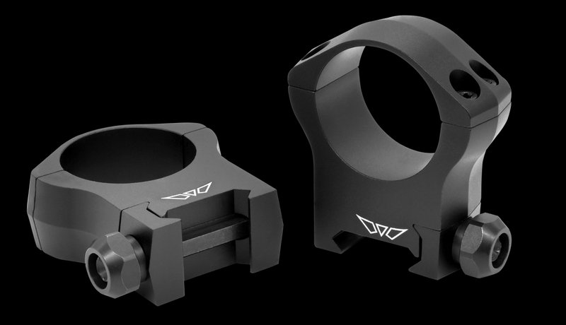 Warne Mountain Tech 30mm High Scope Rings 7075-T6 Aluminum Matte Black Picatinny Weaver 7215M