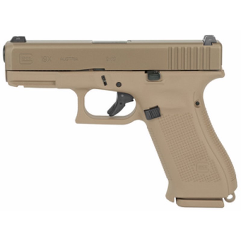 Glock G19X G5 9mm Pistol 4in Barrel 17rd FDE Ambidextrous