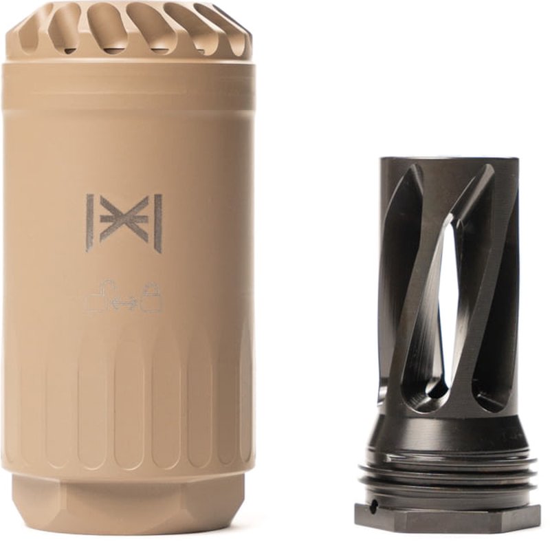 HUXWRX Blastphemy Blast Deflector Kit 556 NATO Flash Hider 1/2x28 FDE