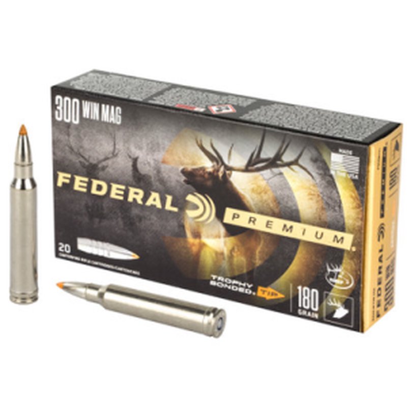 Federal Trophy Bonded .300 Win Mag Polymer Tip 180 Grain 20-Round Ammo