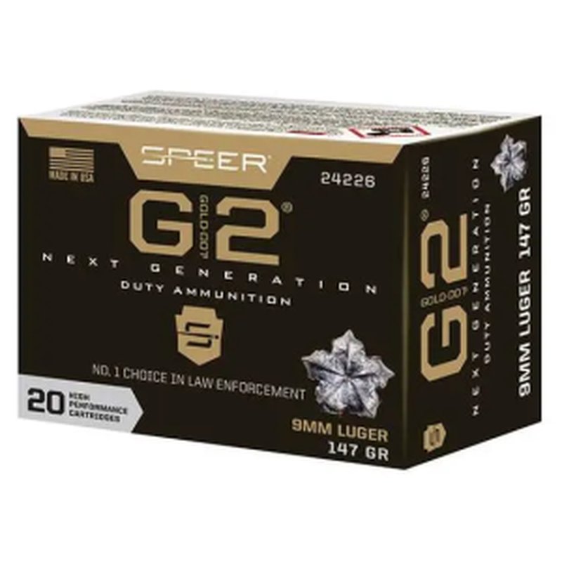 Speer Gold Dot G2 9mm Luger 147gr Ammunition