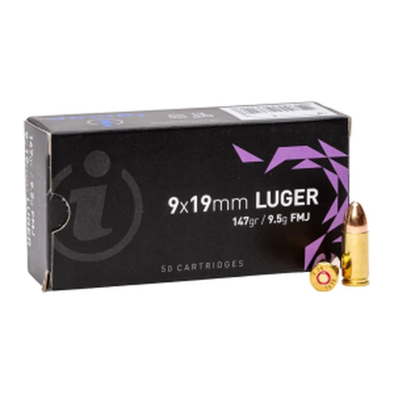 IGMAN 3877002037207 9mm 147gr FMJ Ammunition 50/20