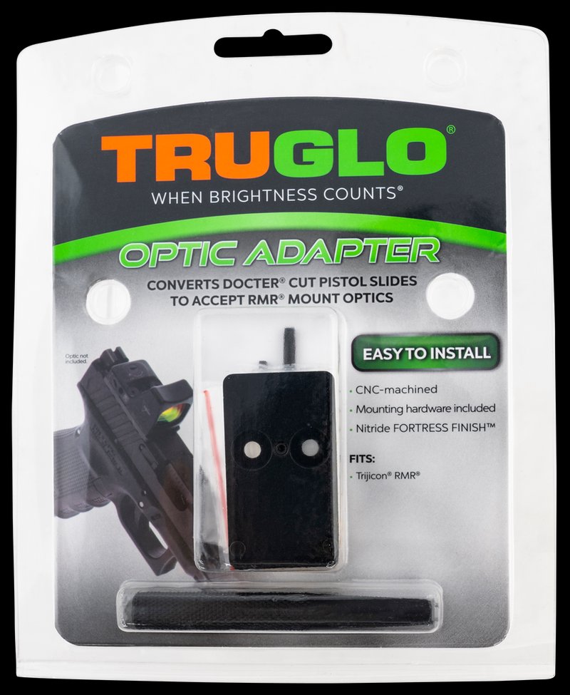 Truglo TG8952C Optic Adapter Docter-Cut Pistols to Trijicon RMR Nitride Fortress Finish