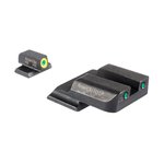 Ameriglo Night Sight Set Front/Rear, Green/Lumi Green/Green/Black